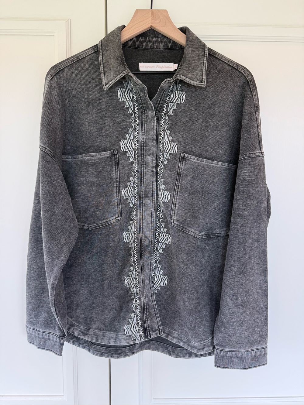 Kittenish x Flag&Anthem embroidered jacket, size M